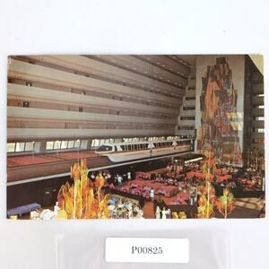 Contemporary Resort Grand Canyon Concourse 1977 Disney World Postcard Monorail